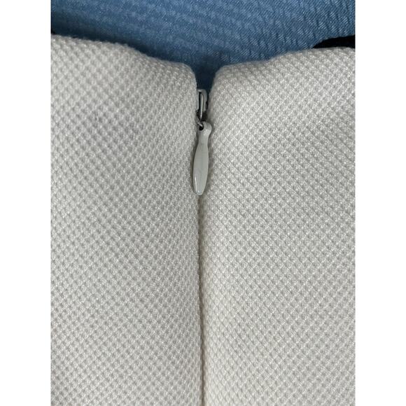 WHBM sleeveless white sheath dress with black piping, size 4P, EUC - Picture 6 of 11